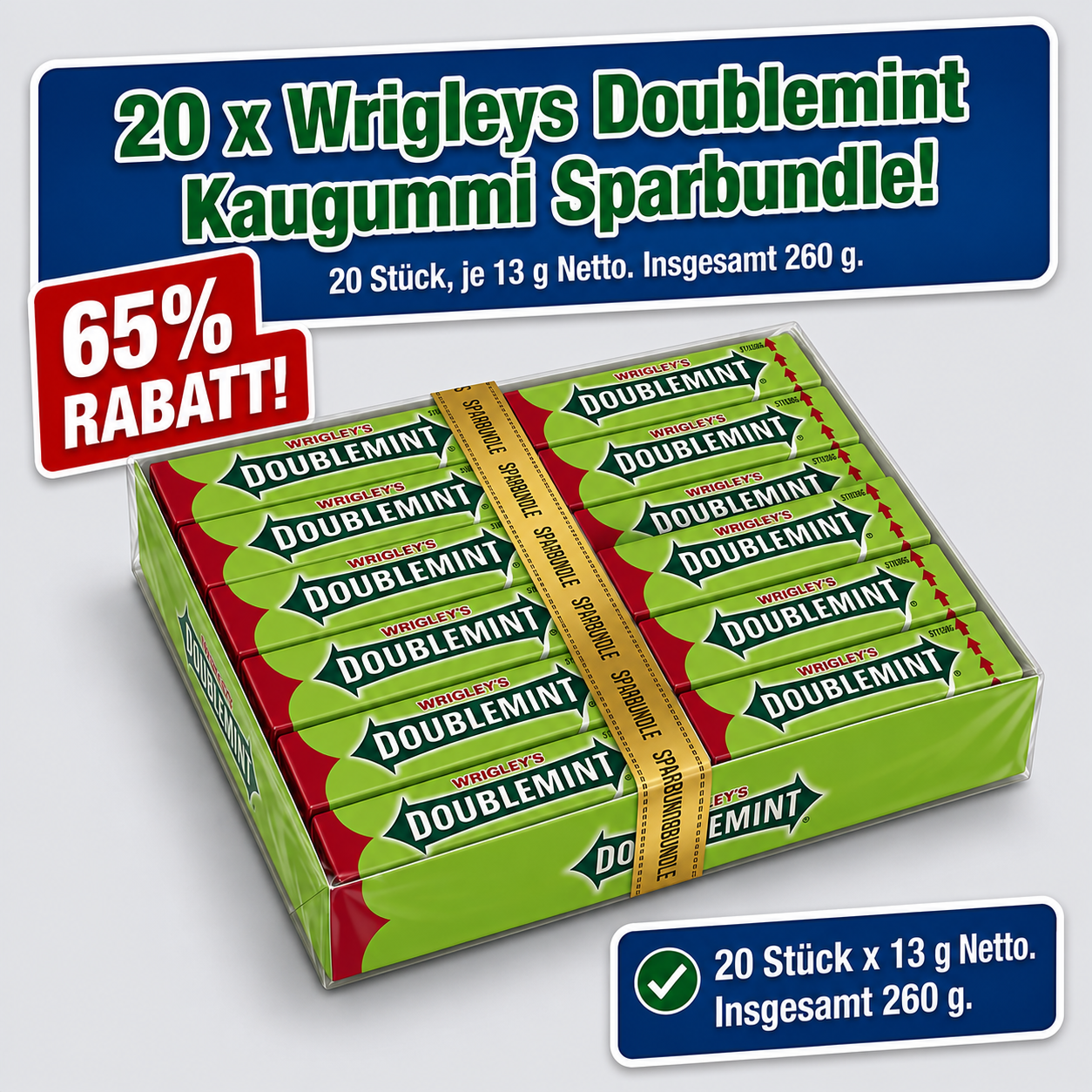 20x Wrigleys Peppermint 13g