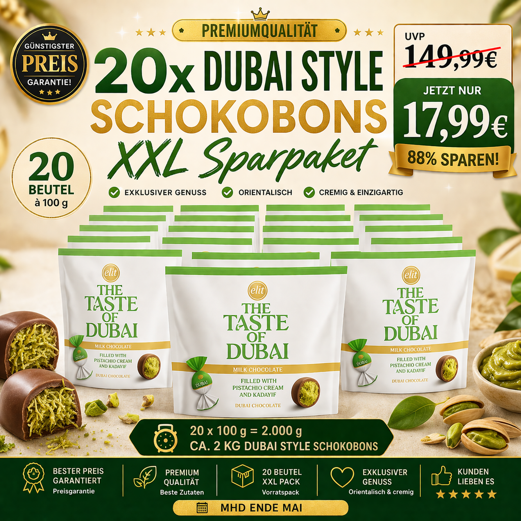 24 x Elit Dubai Style Schokobons XXL 96g MHD Ende Mai