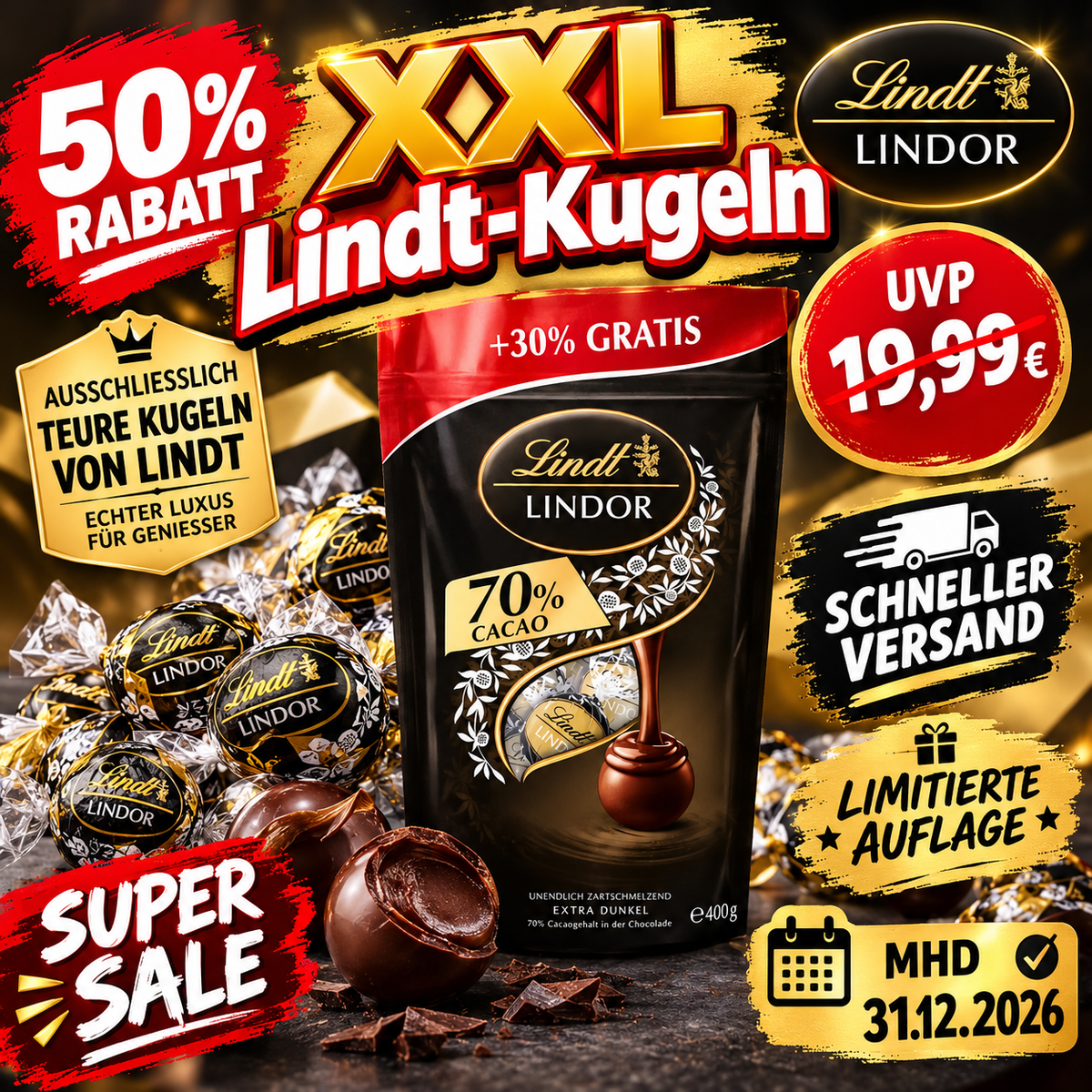 XXL Lindt Kugeln Spar Edition 400g