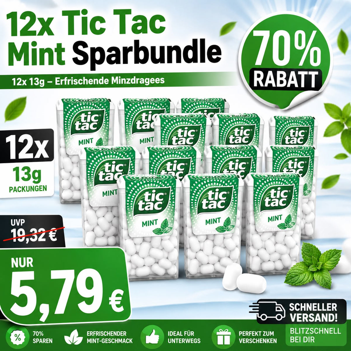 12x Tic tac 13g Sparbundle
