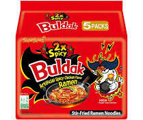 5er Pack Samyang Buldak Ramen Nudeln Hot Chicken 2xspicy  140g MHD 22.12.2025